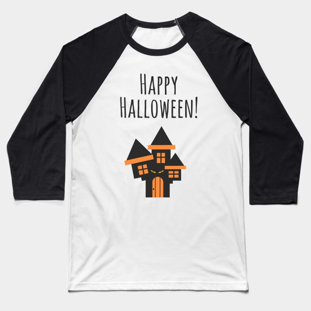 Happy Halloween Baseball T-Shirt by faiiryliite